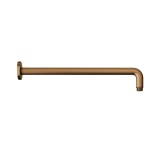 Product Cut out image of the Abacus Emotion Brushed Bronze Round 380mm Fixed Wall Shower Arm